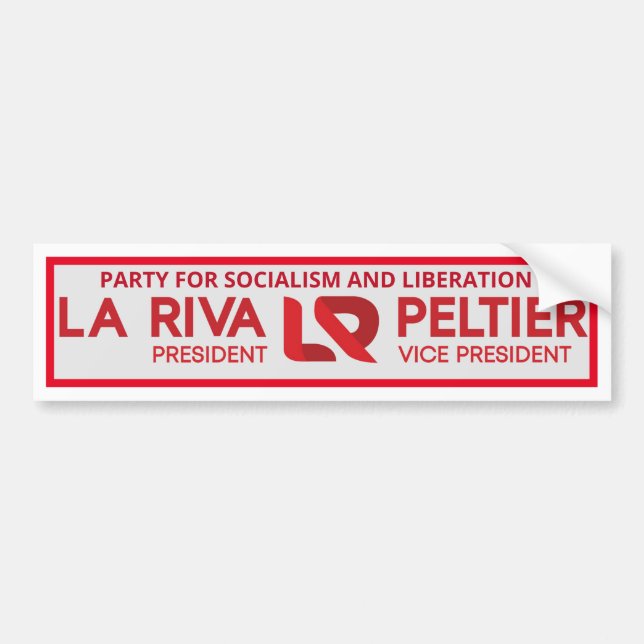 Gloria La Riva / Leonard Peltier 2020 Bildekal (Framsidan)