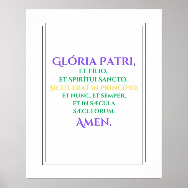 Gloria Print Poster (Framsidan)