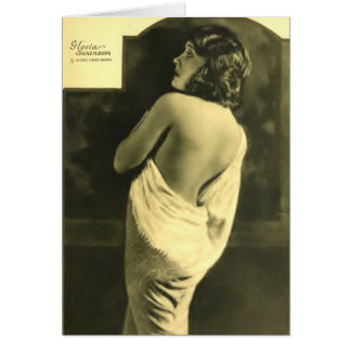 Gloria Swanson 1924 Hurrell porträtt Hälsningskort