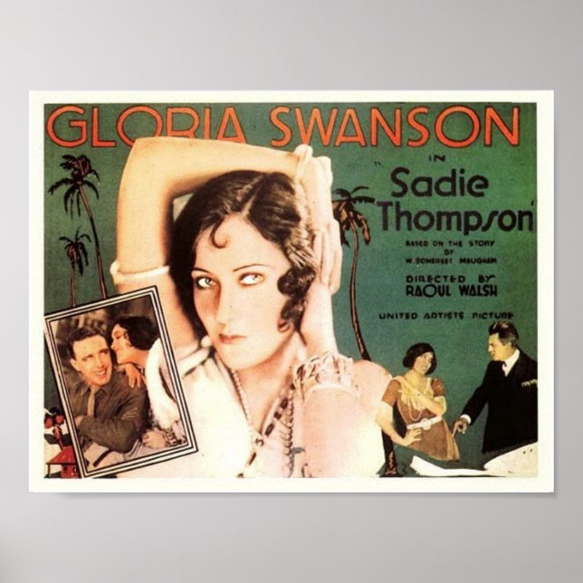 Gloria Swanson in ’Sadie Thompson’ Poster (Framsidan)