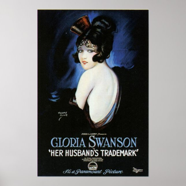 Gloria Swanson Make Trademark Movie Poster (Framsidan)