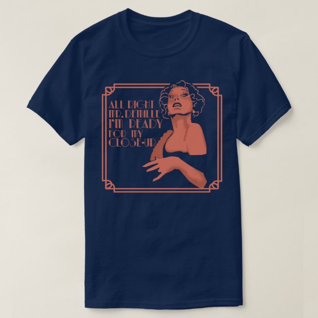 Gloria Swanson Sunset Boulevard T Shirt (Design framsida)