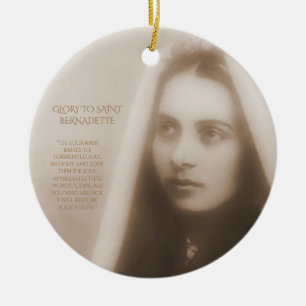 Gloria till Saint Bernadette Julgransprydnad Keramik