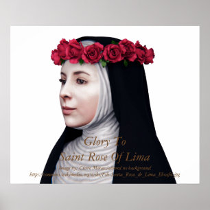 Gloria till Saint Ro i Lima Poster