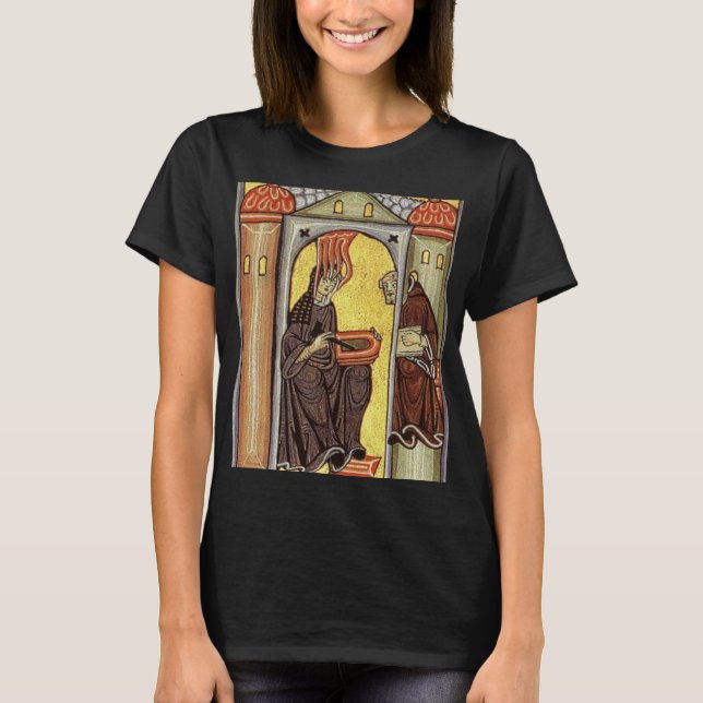 gloria to hildegard of bingen t shirt (Framsida)