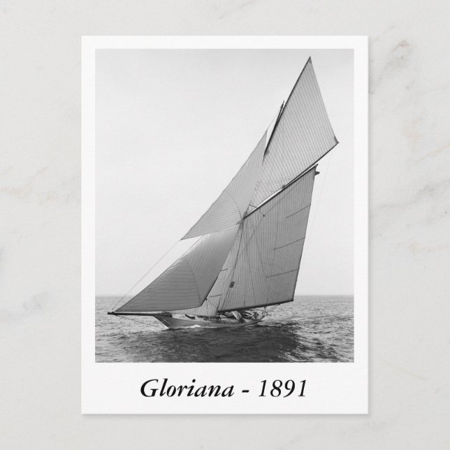 Gloriana, 1891 vykort (Framsida)