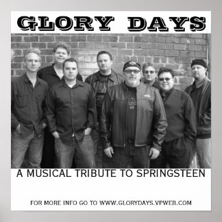 Gloridagar poster, GLORY, DAYS, MUSICAL TRIBU.. Poster