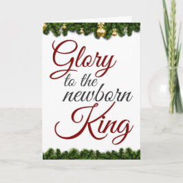 Gloriet mot det nyfödda Kung, Religiösan jul Kort
