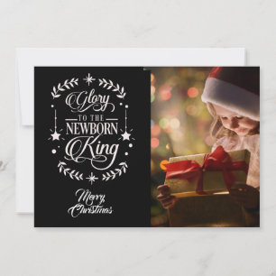 Gloriet till 2:a julofferten/2-sidiga kortet/svart julkort