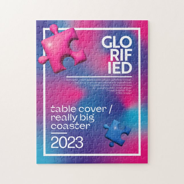 Glorified Bord Cover Puzzle Pussel (Vertikal)