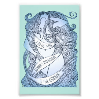 Glorig liten utskrift i Sjölandskap Fototryck