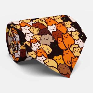 Gloriga katter mönster ... Kawaii doodle art Slips