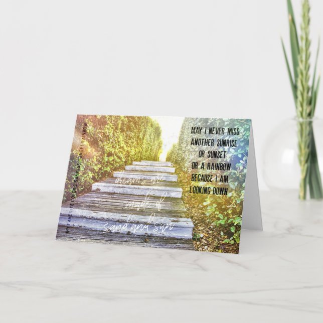 GLORIÖST SUNRISE Greeting Card Tack Kort (Framsida)