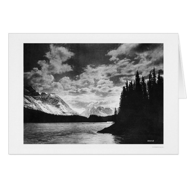 Glorious Alaska Mountains 1920 Hälsningskort (Framsidan Horizontal)