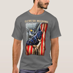Glorious American Elevator Mechanic T Shirt