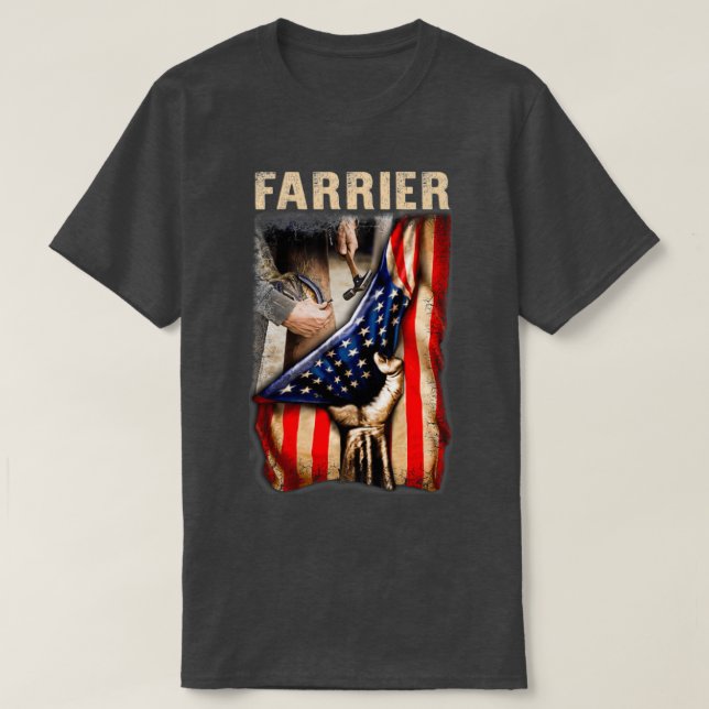 Glorious American Farrier T T Shirt (Design framsida)