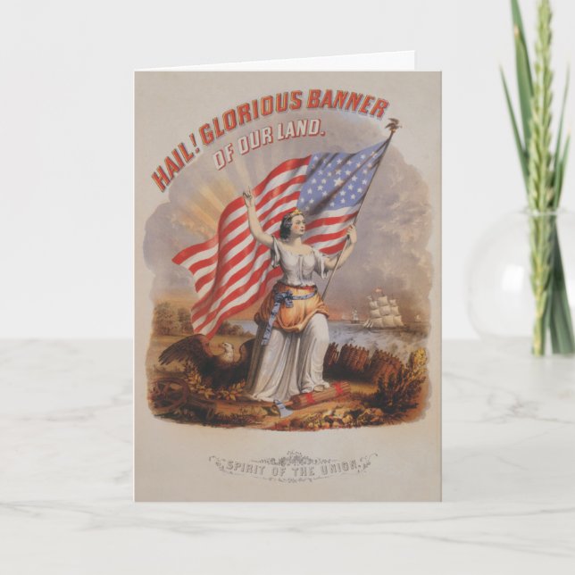 Glorious Banner! - Kort för hälsning (Framsida)