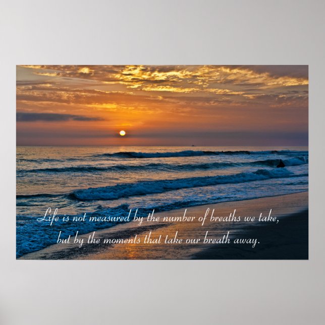 Glorious California Pacific Ocean Sunset Poster (Framsidan)