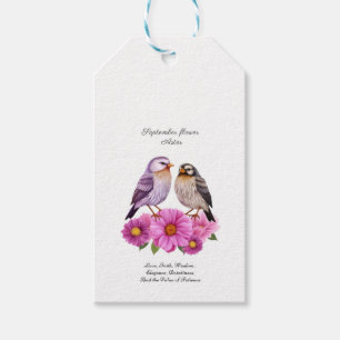 Glorious Flower - Aster Presentetikett