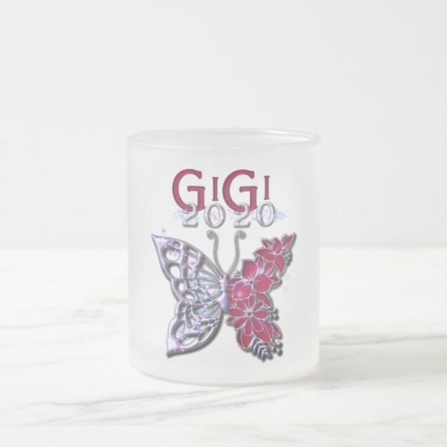 Glorious GIGI 2020 Butterfly Frostad Glasmugg (Center)