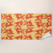 ’Glorious Goldfish’ Beach Towel