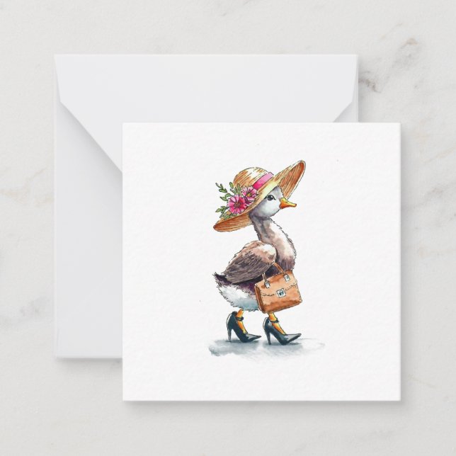Glorious Goose Postcard Stil Anteckningskort (Framsida)