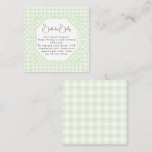 Glorious Grönt Gingham Bokar för Baby