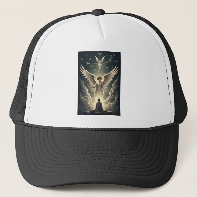 Glorious Heavenly Angels Trucker Hat Keps (Framsida)