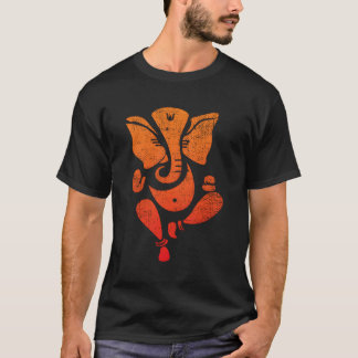 Glorious Lord Ganesha i Vintage Stil T Shirt