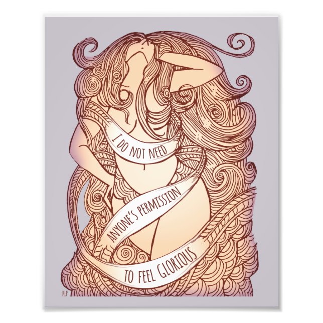 Glorious Medium Print in Lilac Fototryck (Framsidan)