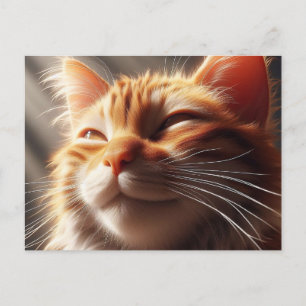 Glorious Orange Cat! Vykort