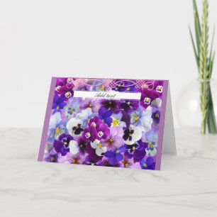 Glorious Pansies-mall Kort