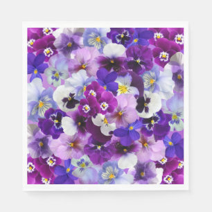 Glorious Pansies Pappersservett