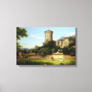 Glorious Past (Medieval Castle & Jousting Knight) Canvastryck