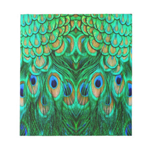 Glorious Peacock Feathers Anteckningsblock
