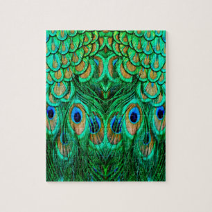 Glorious Peacock Feathers Pussel