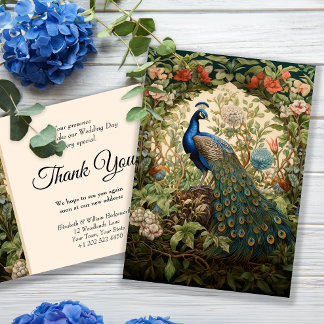 Glorious Peacock Vintage Tackkort Tack Kort