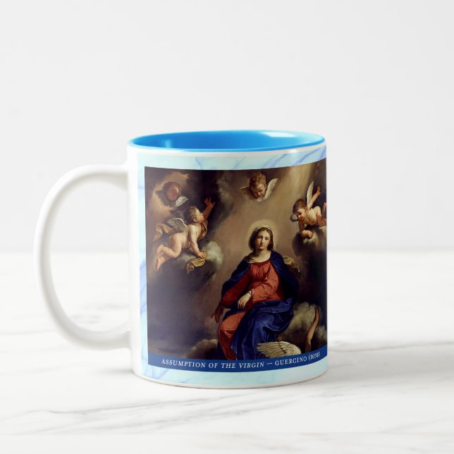 Glorious Rosary Mysteries Item #4: Assumption Två-Tonad Mugg (Vänster)