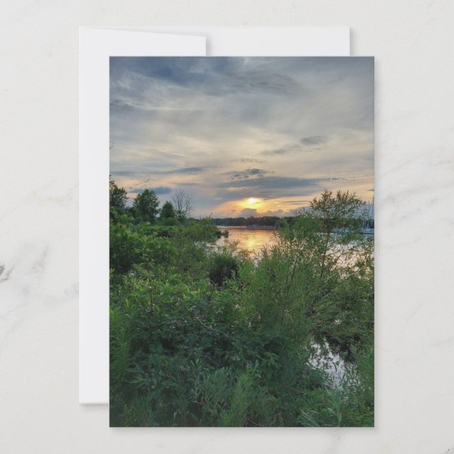 Glorious Sunset on Sjö Ontario Blank Card (Framsida)