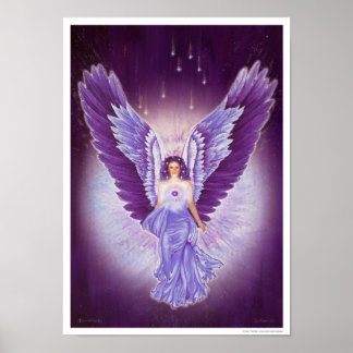 Glorious Violet Amethyst Angel Poster