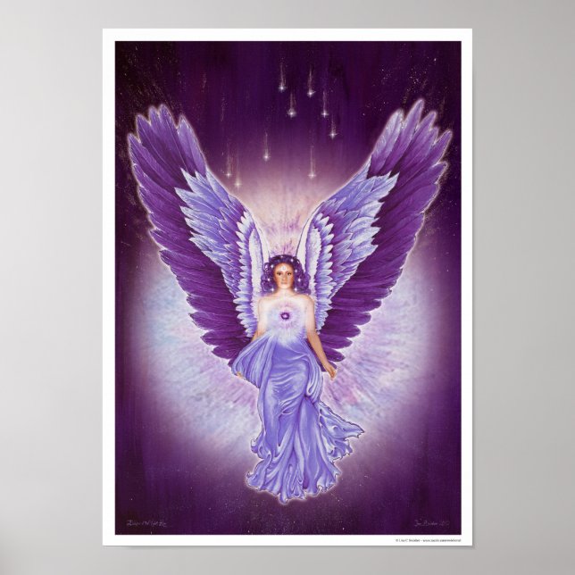 Glorious Violet Amethyst Angel Poster (Framsidan)