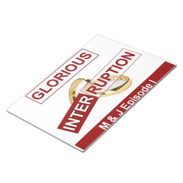 Gloriskt avbrott: en gyllene början anteckningsblock (Vinklad)