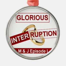 Gloriskt avbrott: en gyllene början julgransprydnad metall