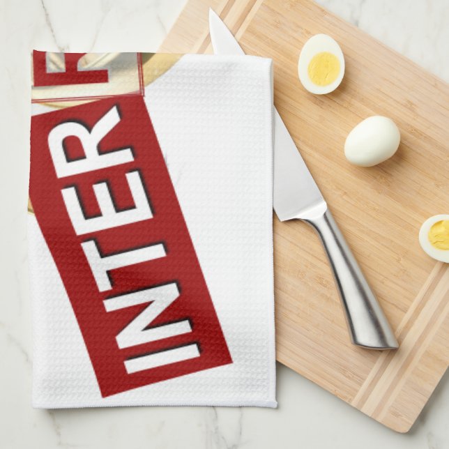 Gloriskt avbrott: en gyllene början kökshandduk (Vikt i Fjärdedel)