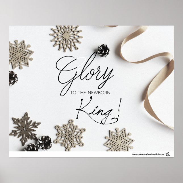 Gloriskt för det nyfödda Kung! Poster (Framsidan)