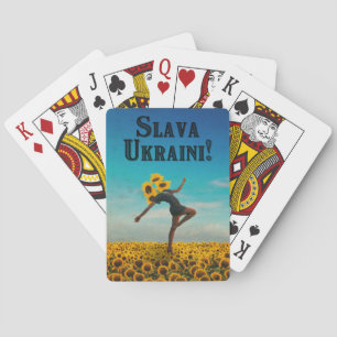 Gloriskt för Ukraina! Slava Ukrainini! Casinokort