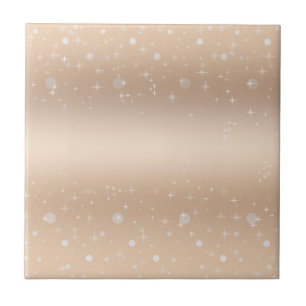 Gloriskt metallglor, gradient och stjärnor av guld kakelplatta