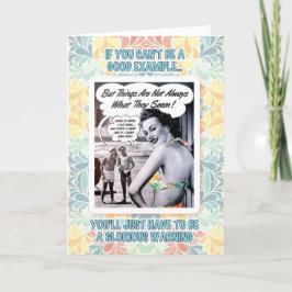 Gloriskt varnande födelsedag kort