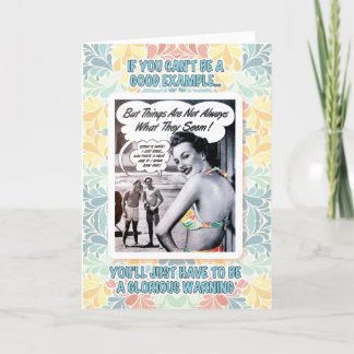 Gloriskt varnande födelsedag kort