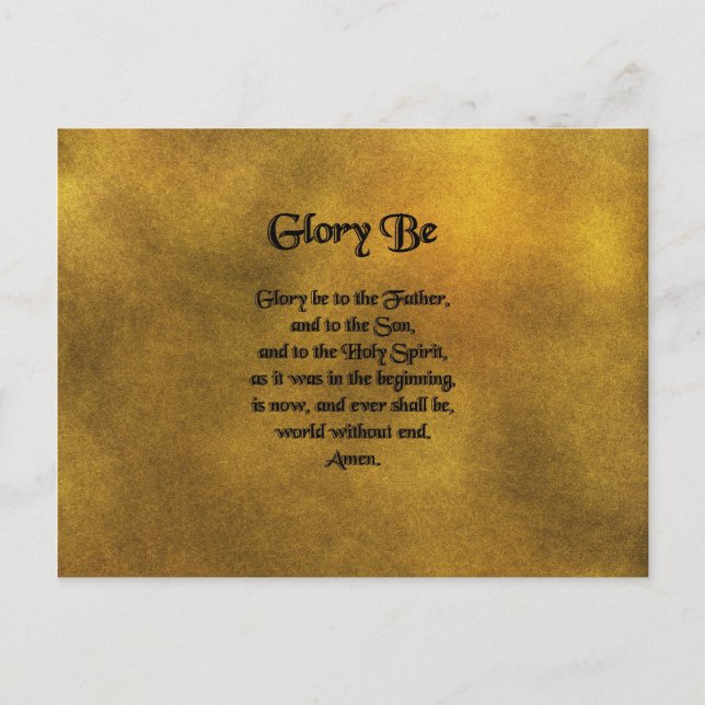 Glory Be Postcard Vykort (Framsida)